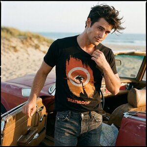 Bethesda Men Small Tee Black Cotton Graphic Deathloop Archival Statement Promo